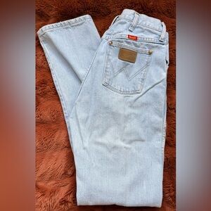 Vintage Wrangler Denim Jeans with Tan Patch